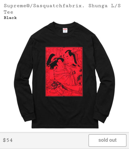 Supreme Sasquatchfabrix Shunga Tee LS