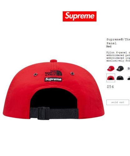 Supreme x The North Face Steep Tech 6-panel Red