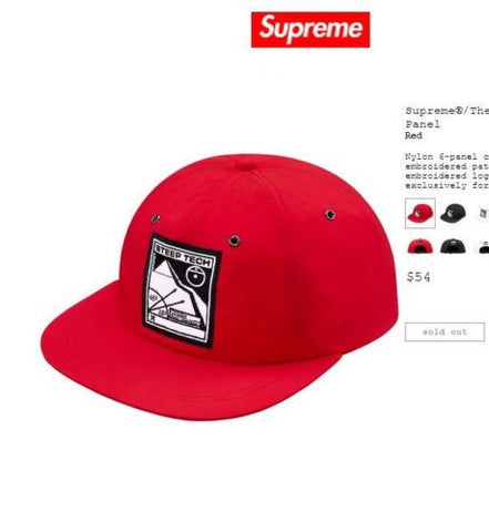Supreme x The North Face Steep Tech 6-panel Red